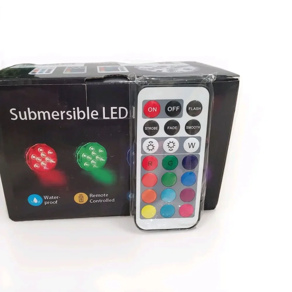 Submersible Lights Party Decor No Suction Or Magnets 4 Lights With Remotes